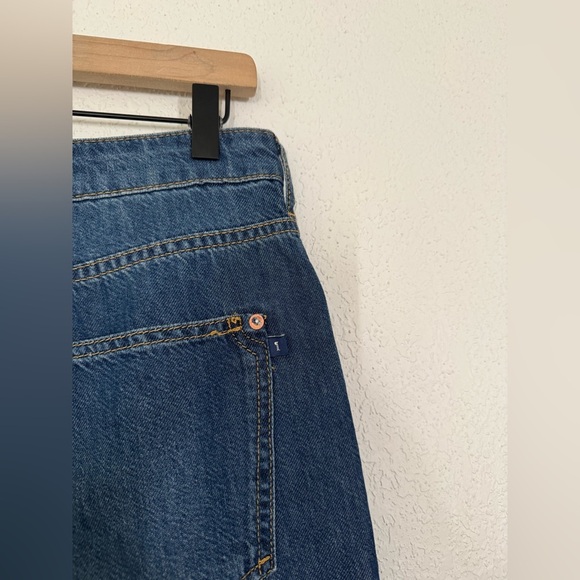 Pilcro Anthropologie The Annie Wide Leg Splatter Medium Wash Jeans Size 30 NEW - Picture 7 of 10